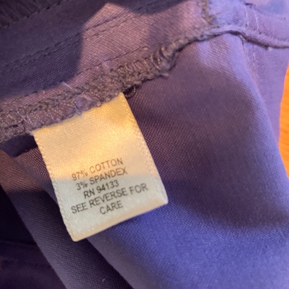 Debra Deroo Purple Capris, sz M, NWT $132 - Picture 7 of 10